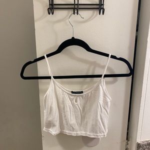 Brandy keyhole cropped tank top
